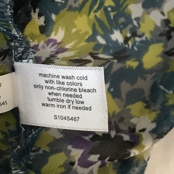 LANE BRYANT Floral Blouse Long Sleeve Chiffon Popover Women’s Plus Size 18/20 2X - Picture 14 of 16